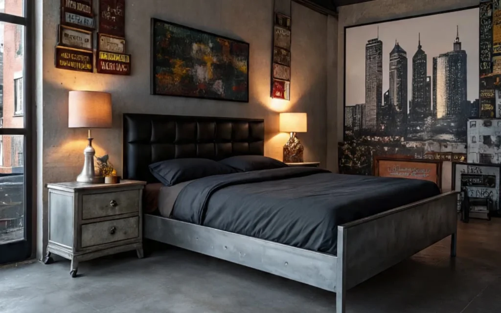 Industrial Bedroom Interior Decor