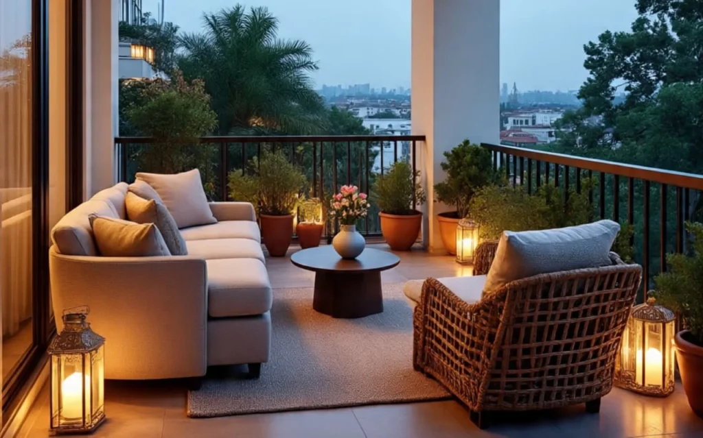Balcony Decoration Seating Set-up