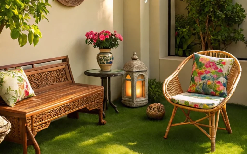 Lawn Furniture in Terrace Garden